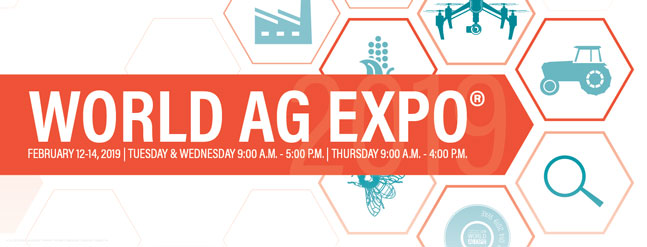 We will exhibit at “World AG EXPO” held in California