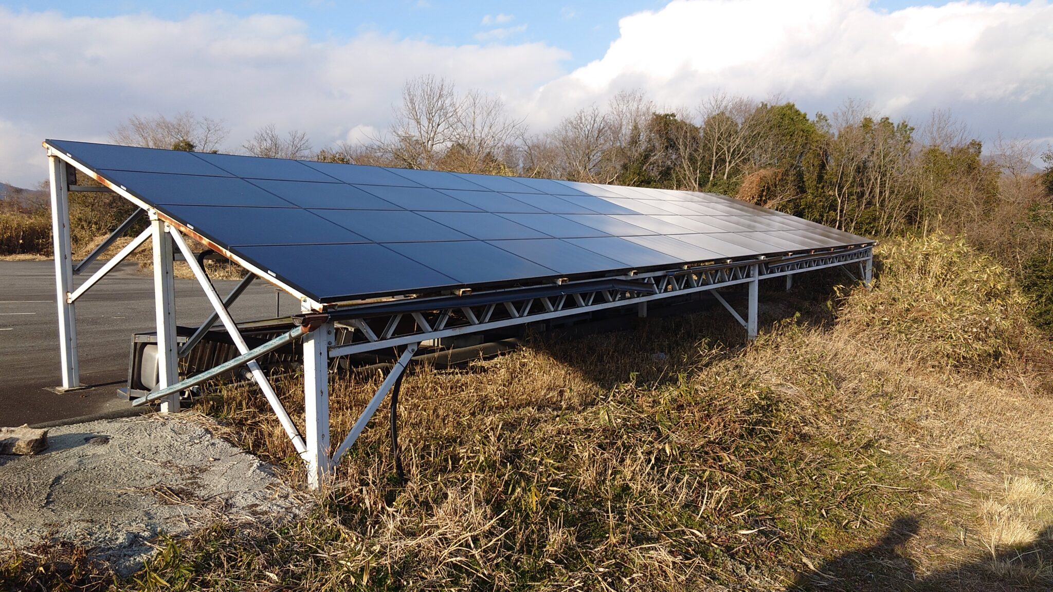 兵庫県三田市 旧型太陽光パネル交換工事とソーラーシェアリング現場調査